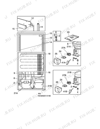 Взрыв-схема холодильника Privileg 352444_7961 - Схема узла C10 Cold, users manual